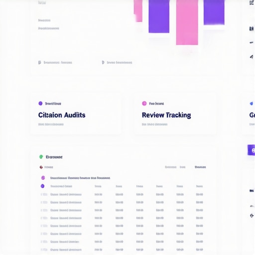 Screenshot of BrightLocal platform highlighting citation audits and review management features