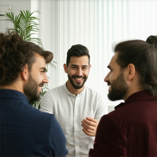 Group of entrepreneurs working together on Google Maps ranking tactics