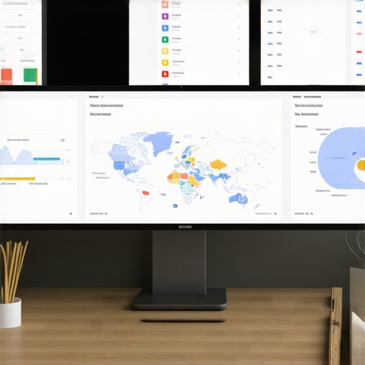 Screenshot of SEO software dashboards monitoring Google Maps rankings