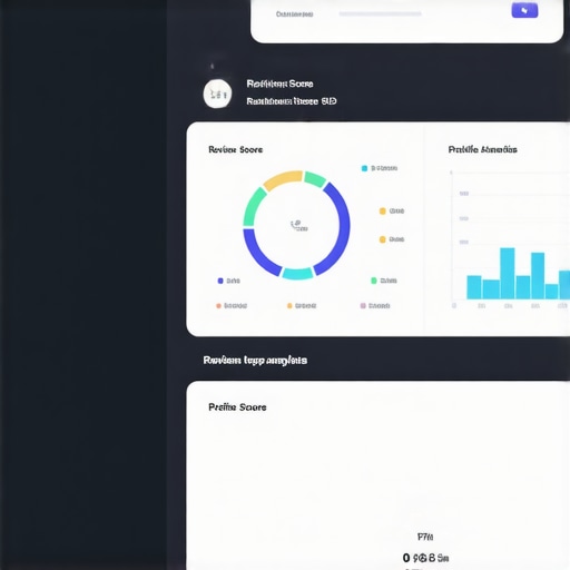 Analytics dashboard displaying rankings, reviews, and profile health metrics for local SEO