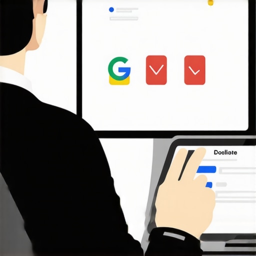 A person using a laptop to delete old GMB posts from the Google My Business dashboard.