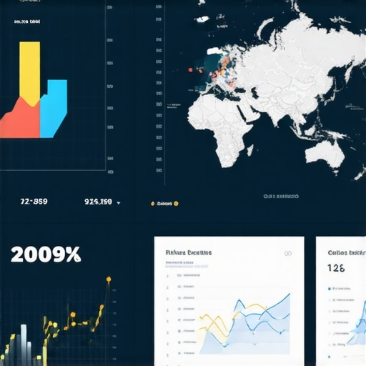 A detailed view of a digital dashboard showing map ranking graphs and analytics for local SEO