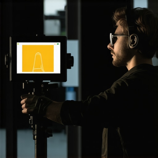 Technician scanning a storefront with LiDAR and setting up AR signals to improve map ranking