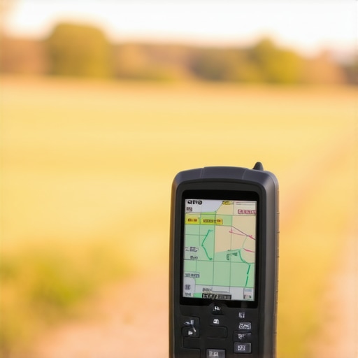A professional GPS device used for verifying location signals in map SEO efforts